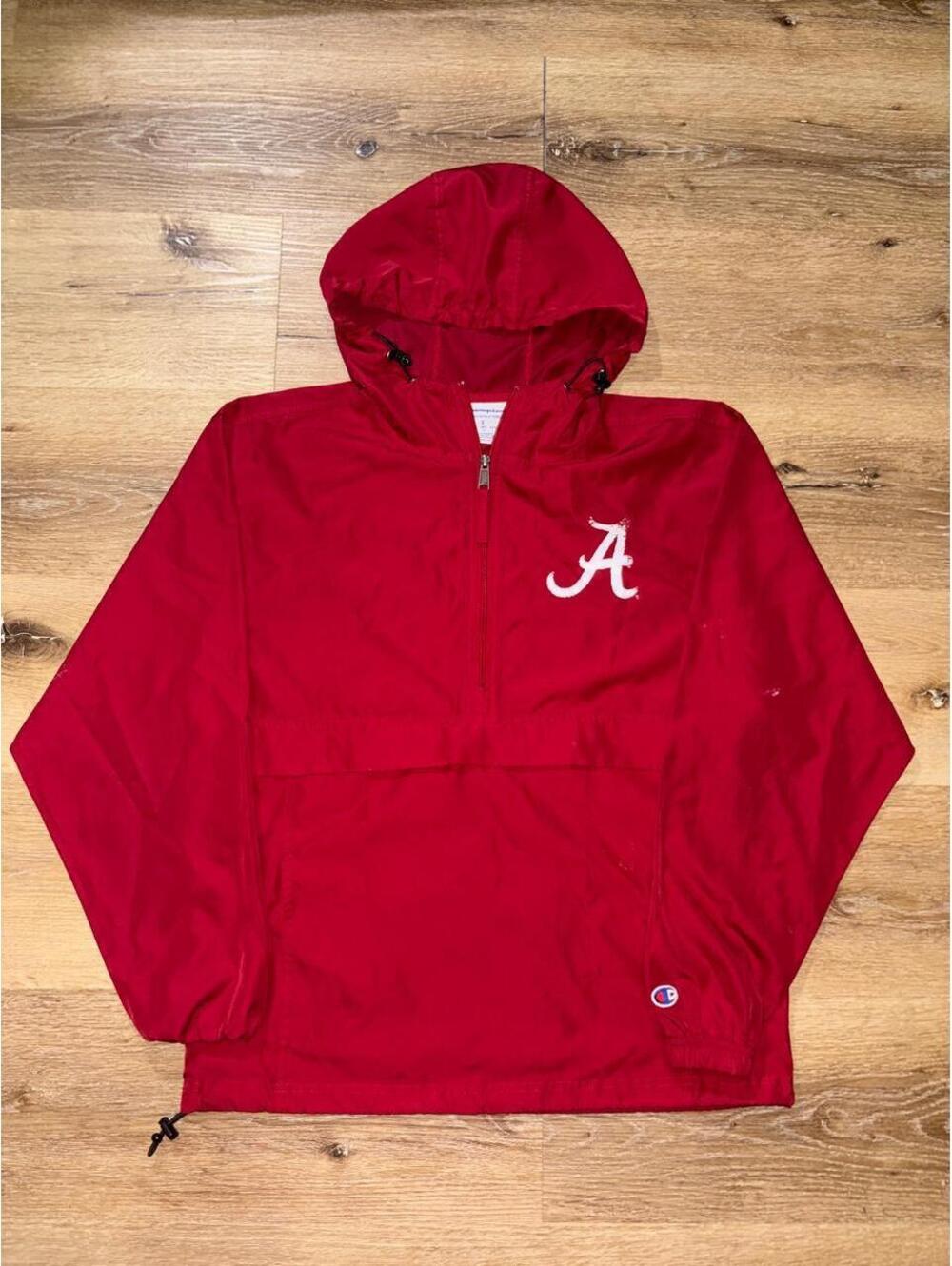 Champion Alabama Crimson Tide Anorak Windbreaker Jacket Men’s S